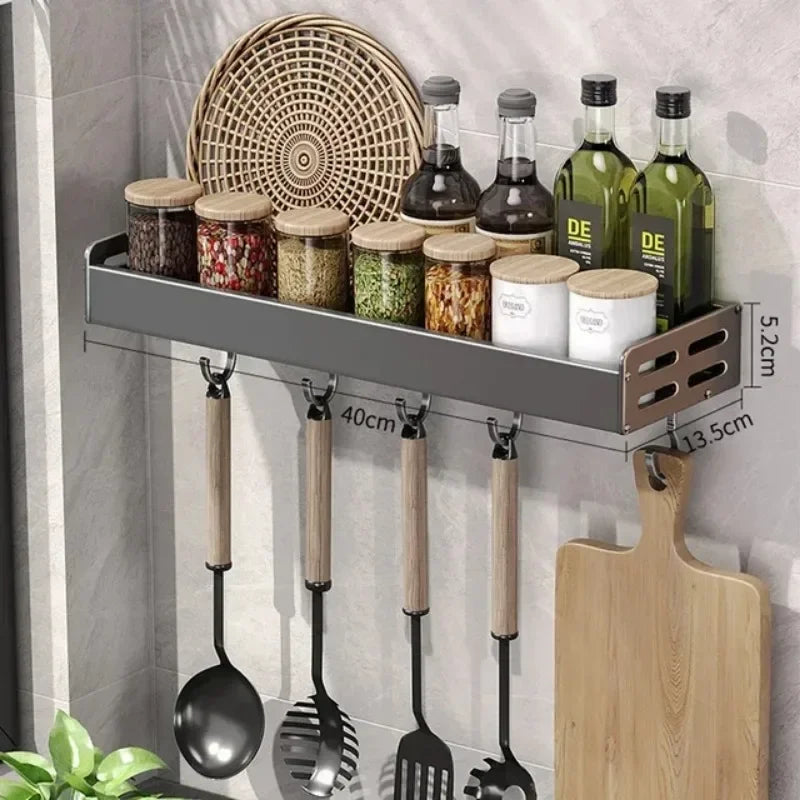Wall-Mounted Kitchen Storage Rack