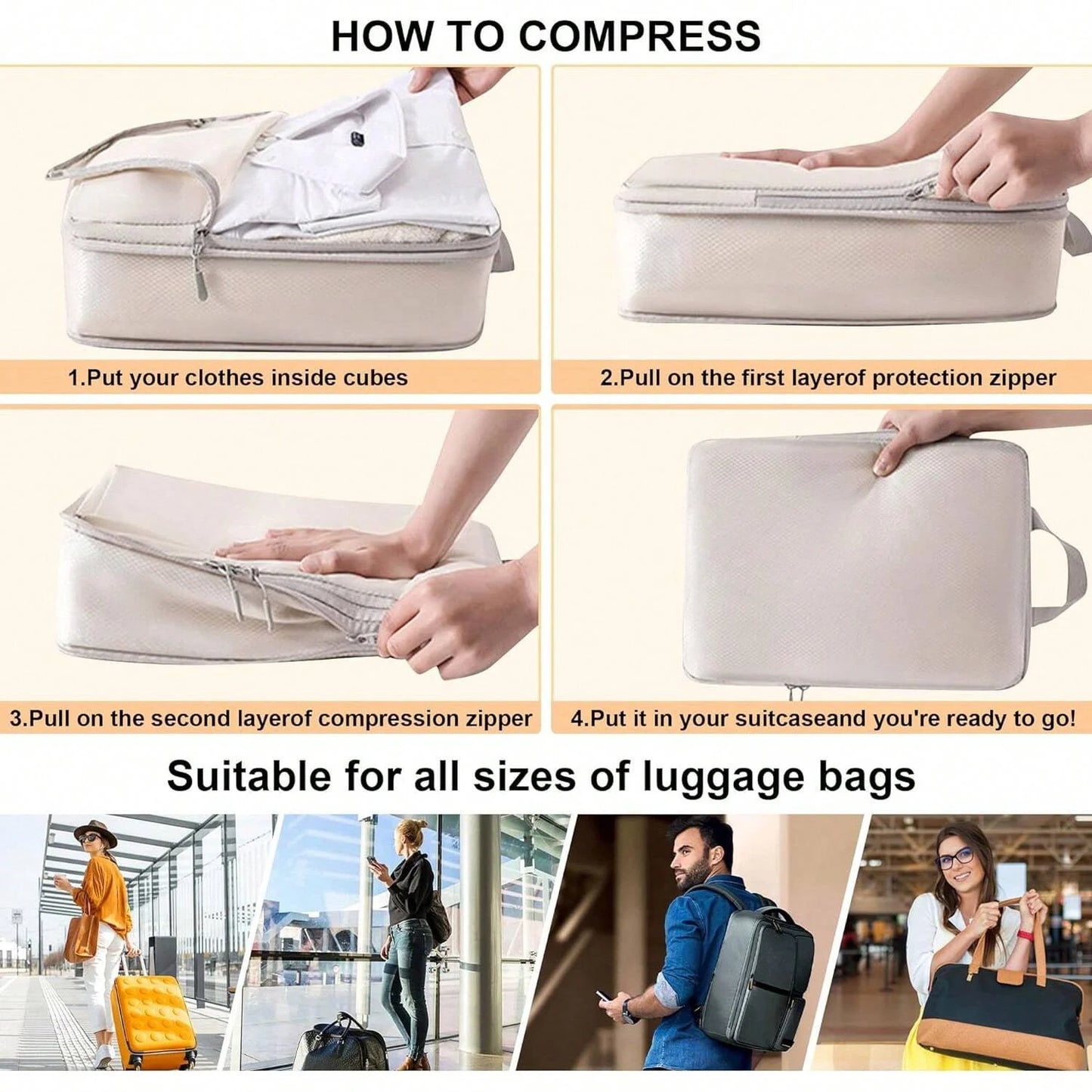 6-Piece Travel Organizer Set
