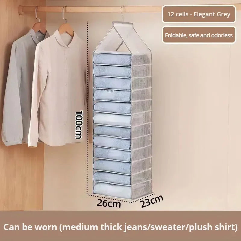 Hanging Wardrobe Storage Organizer