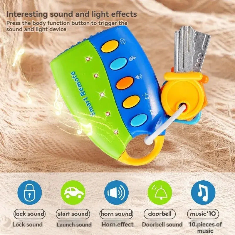Musical Car Key Simulation Toy with Lights and Sounds