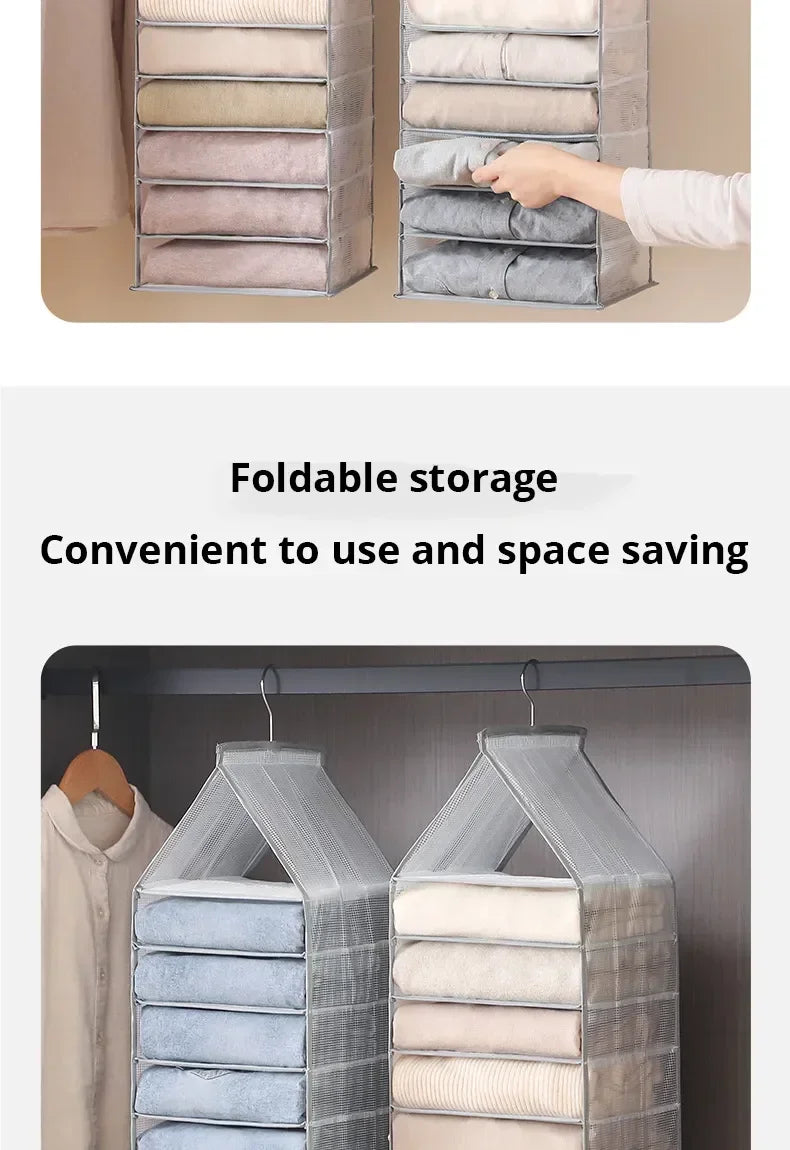 Hanging Wardrobe Storage Organizer
