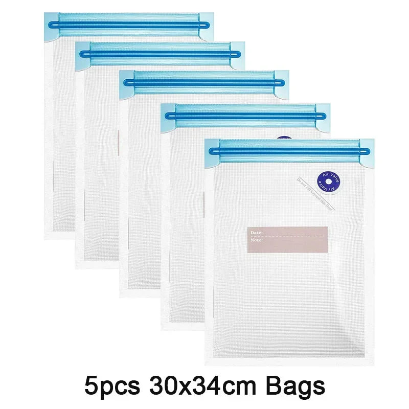 Reusable Vacuum Food Storage Bags Set