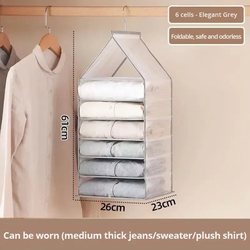 Hanging Wardrobe Storage Organizer