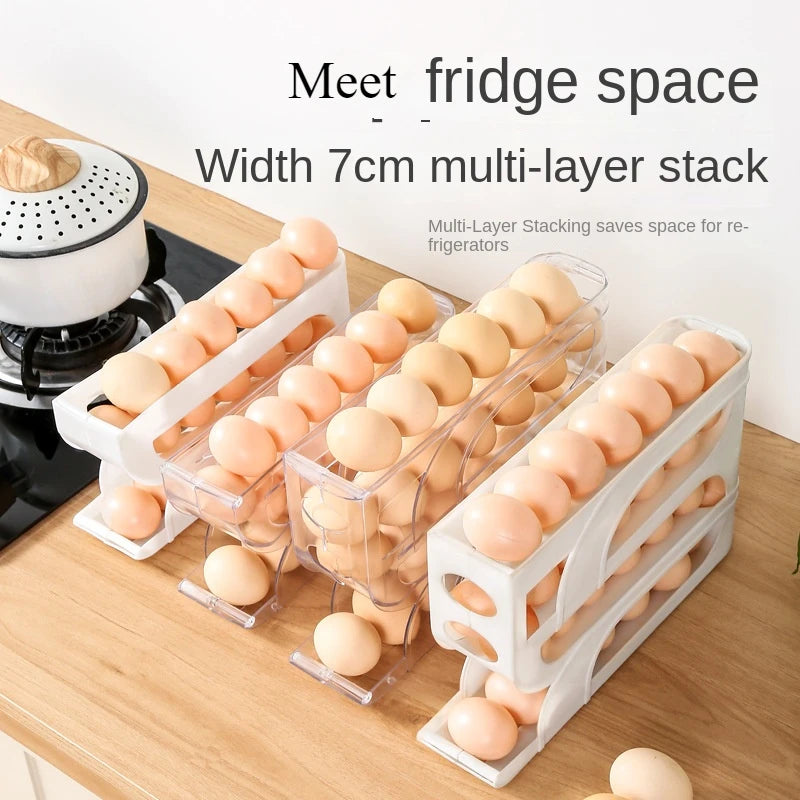 Automatic Rolling Egg Storage Box