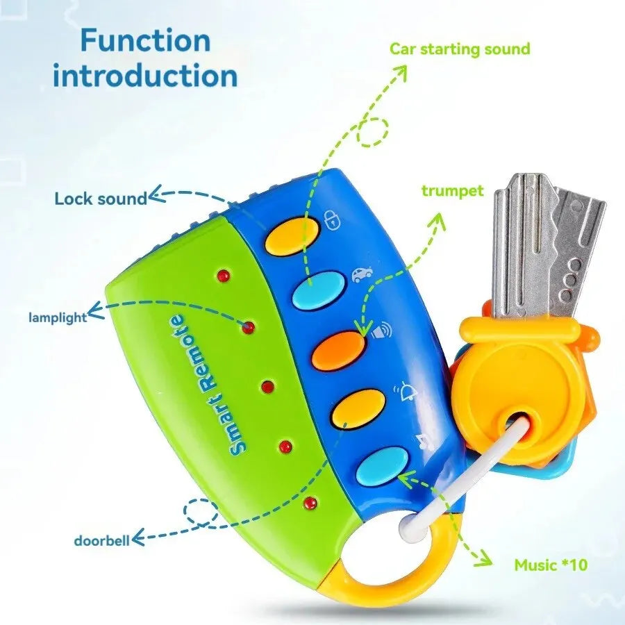 Musical Car Key Simulation Toy with Lights and Sounds