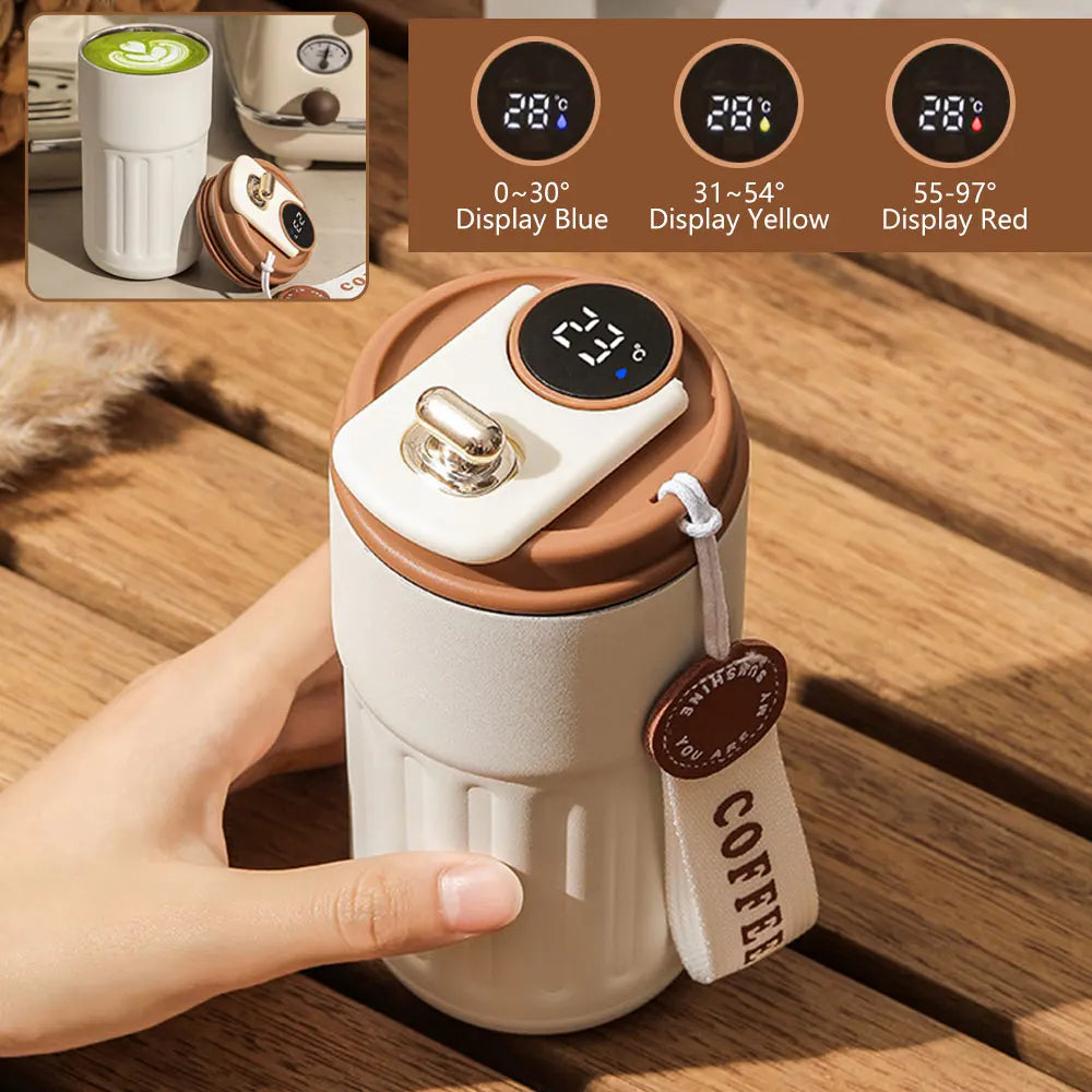 Smart LED Temperature Display Thermos Bottle