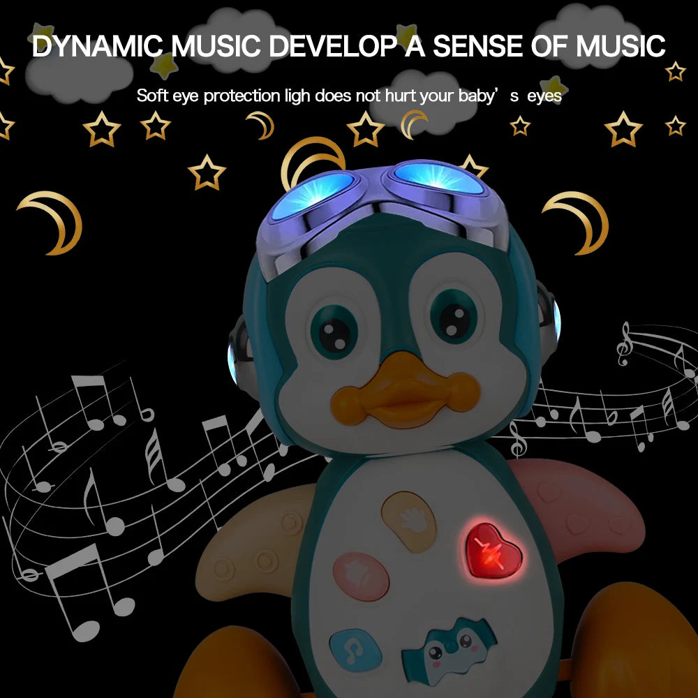 Musical Crawling Penguin Toy for Babies