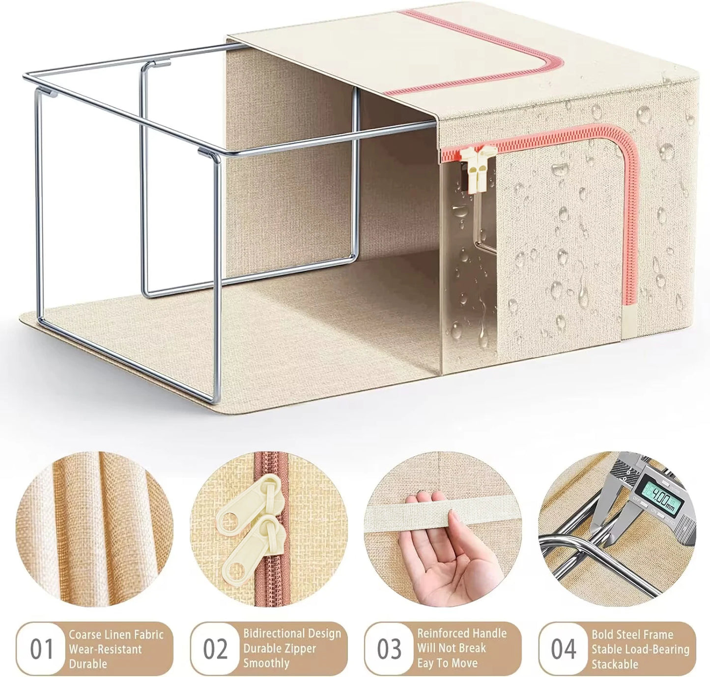 Cotton and Linen Storage Box