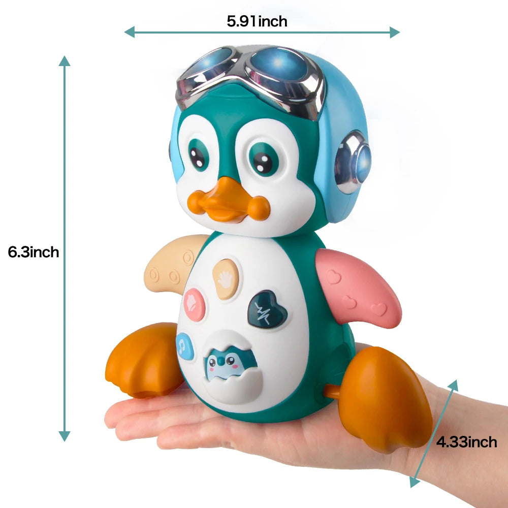 Musical Crawling Penguin Toy for Babies