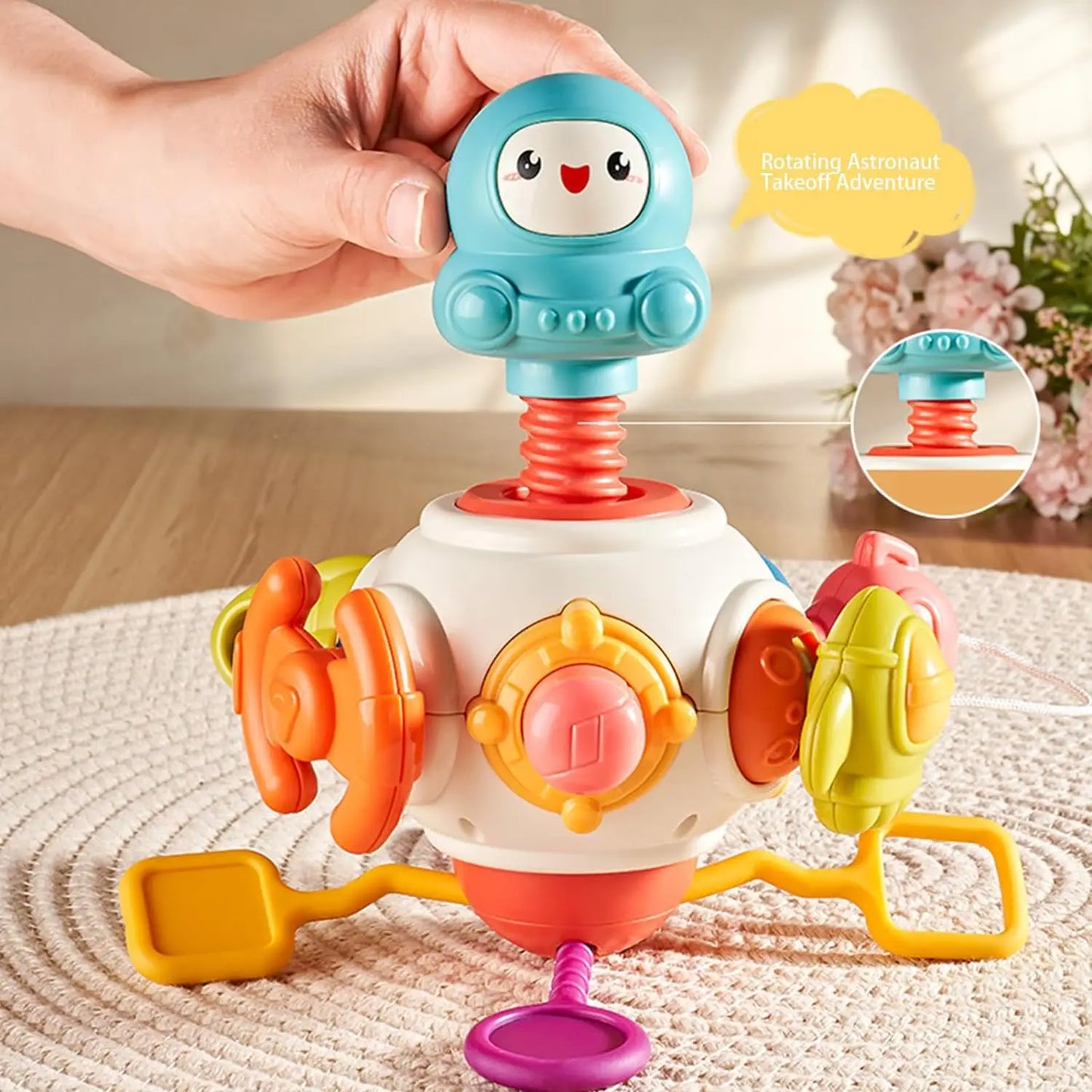 Baby Busy Board Cube – Montessori Sensory Toy