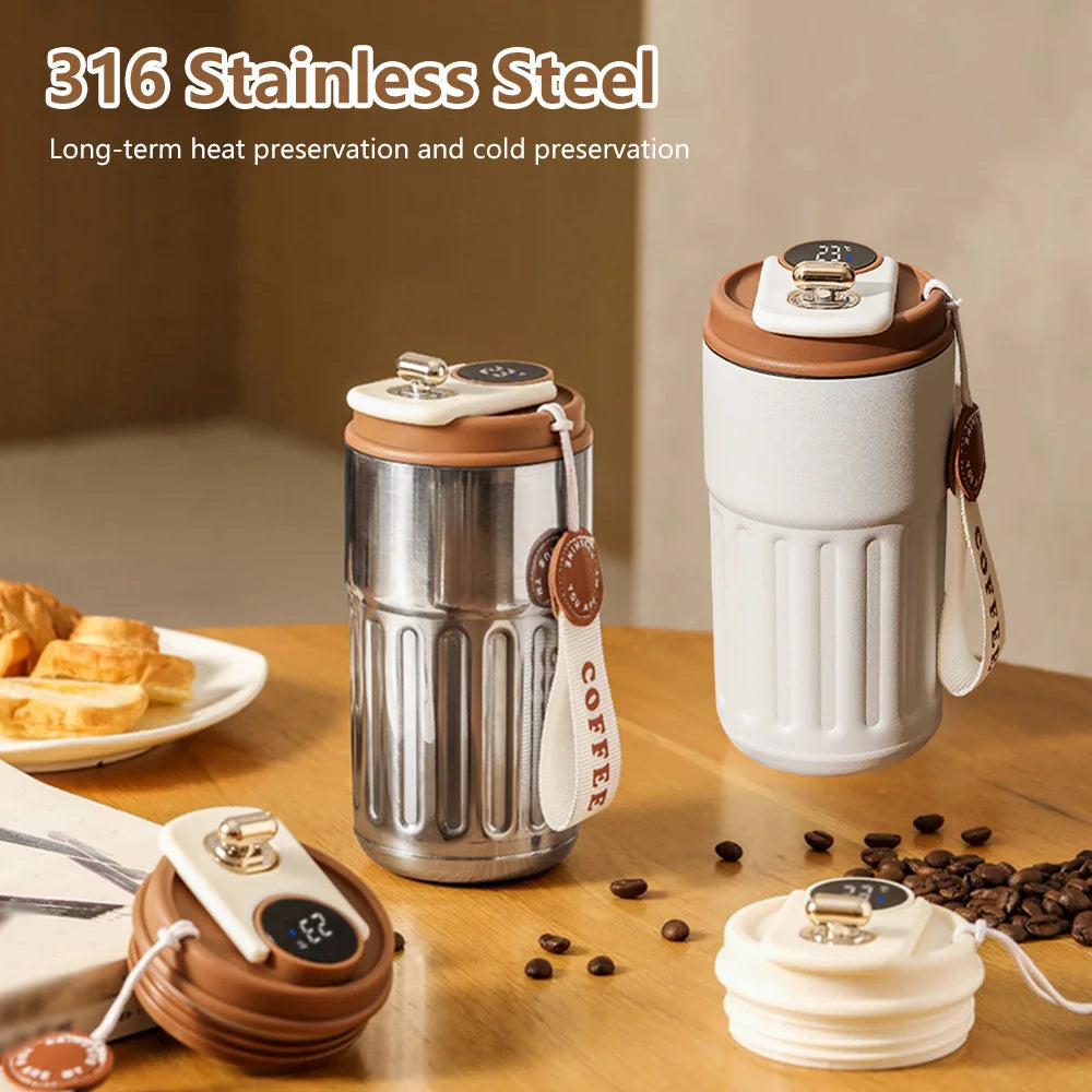 Smart LED Temperature Display Thermos Bottle