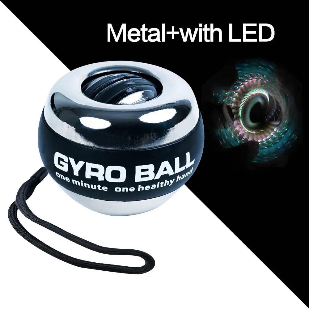 LED Gyroscopic Wrist Ball for Strength Training