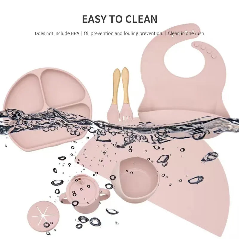 6-Piece Silicone Baby Meal Set