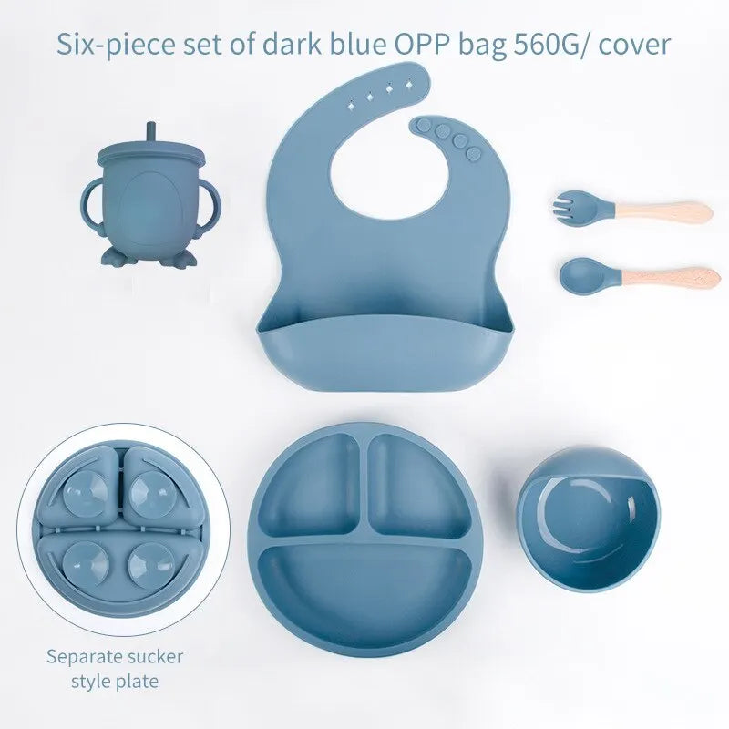 6-Piece Silicone Baby Meal Set