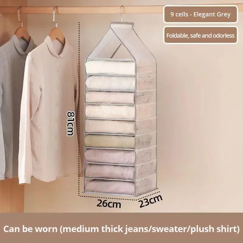 Hanging Wardrobe Storage Organizer