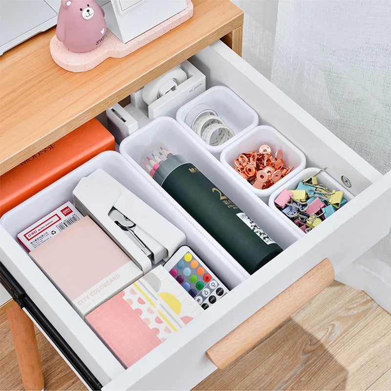 Premium 8-Piece Adjustable Drawer Organizer Box Set