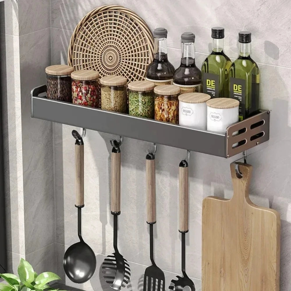 Wall-Mounted Kitchen Storage Rack