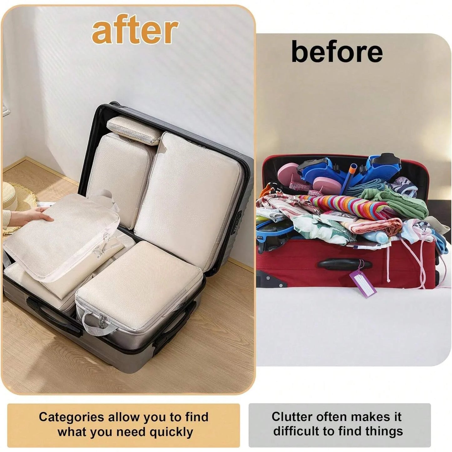 6-Piece Travel Organizer Set