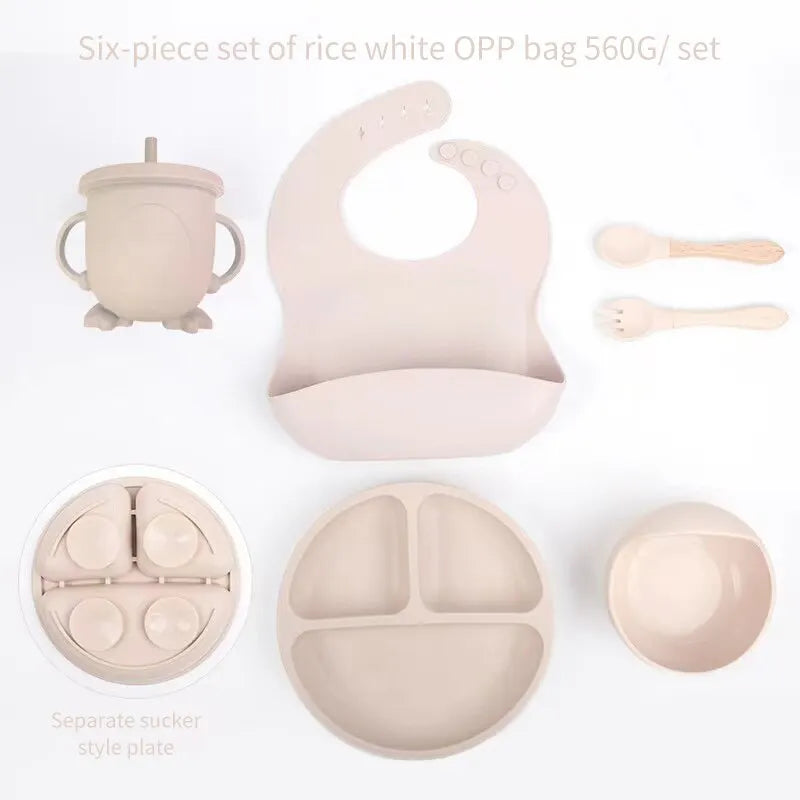 6-Piece Silicone Baby Meal Set