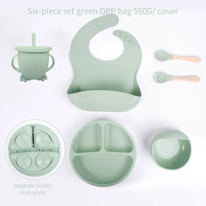 6-Piece Silicone Baby Meal Set