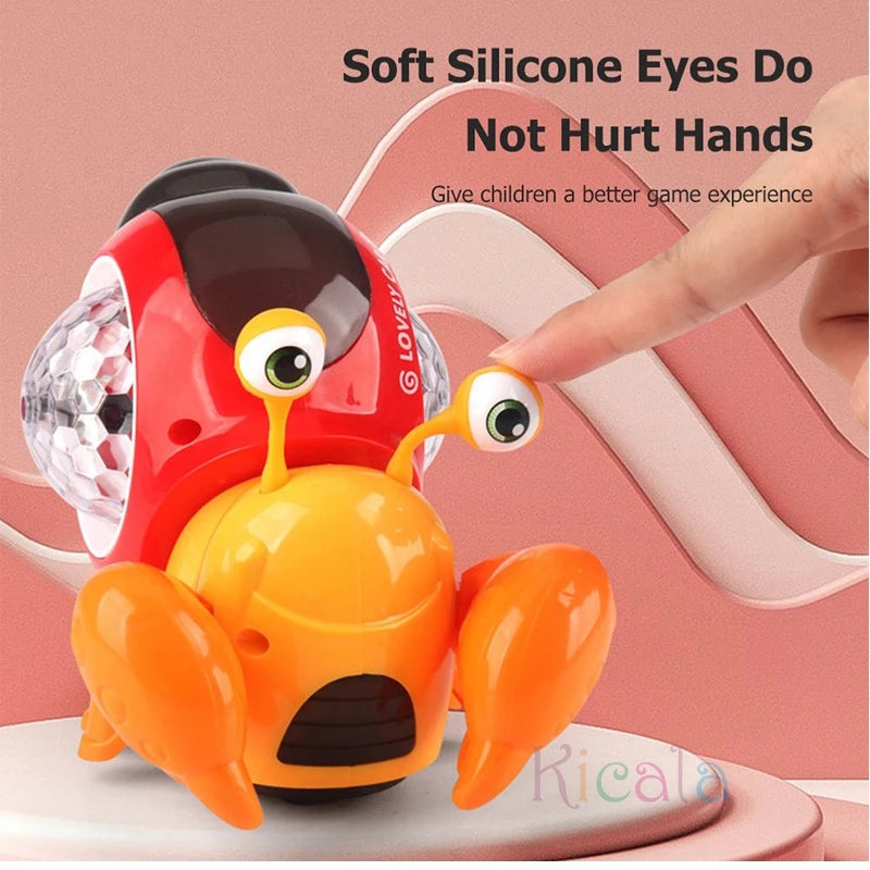 Crawling Crab Baby Toy with Music and Lights