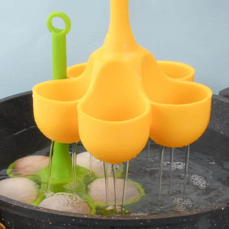 5-Hole Silicone Egg Tray