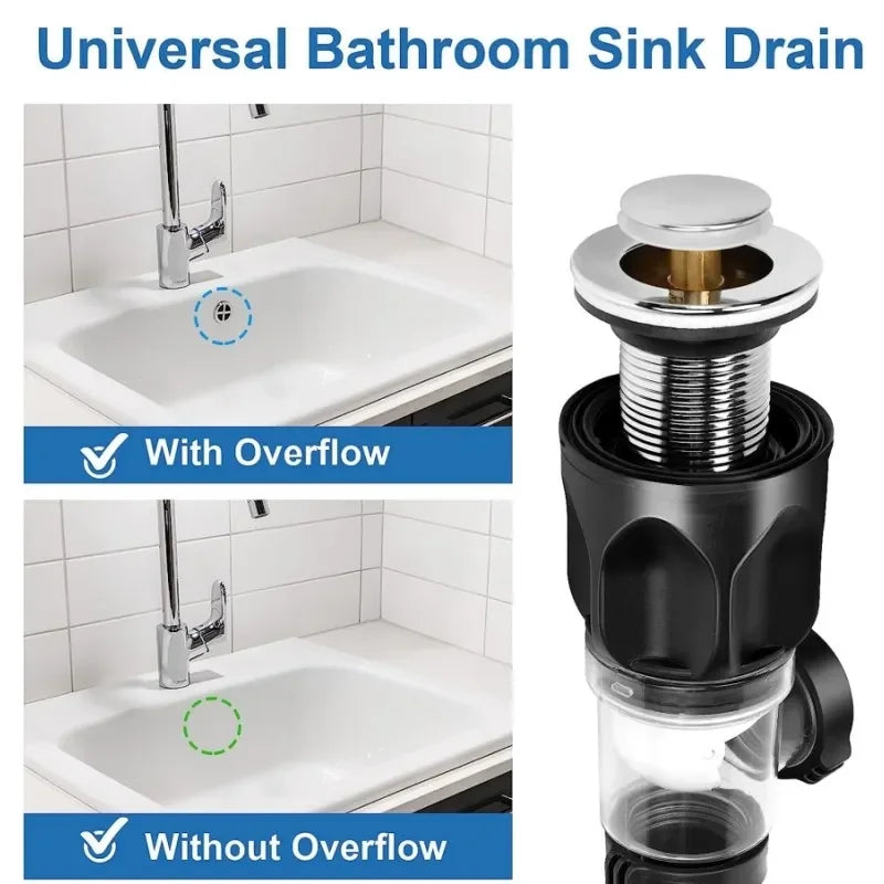 Flexible Retractable Sink Drain