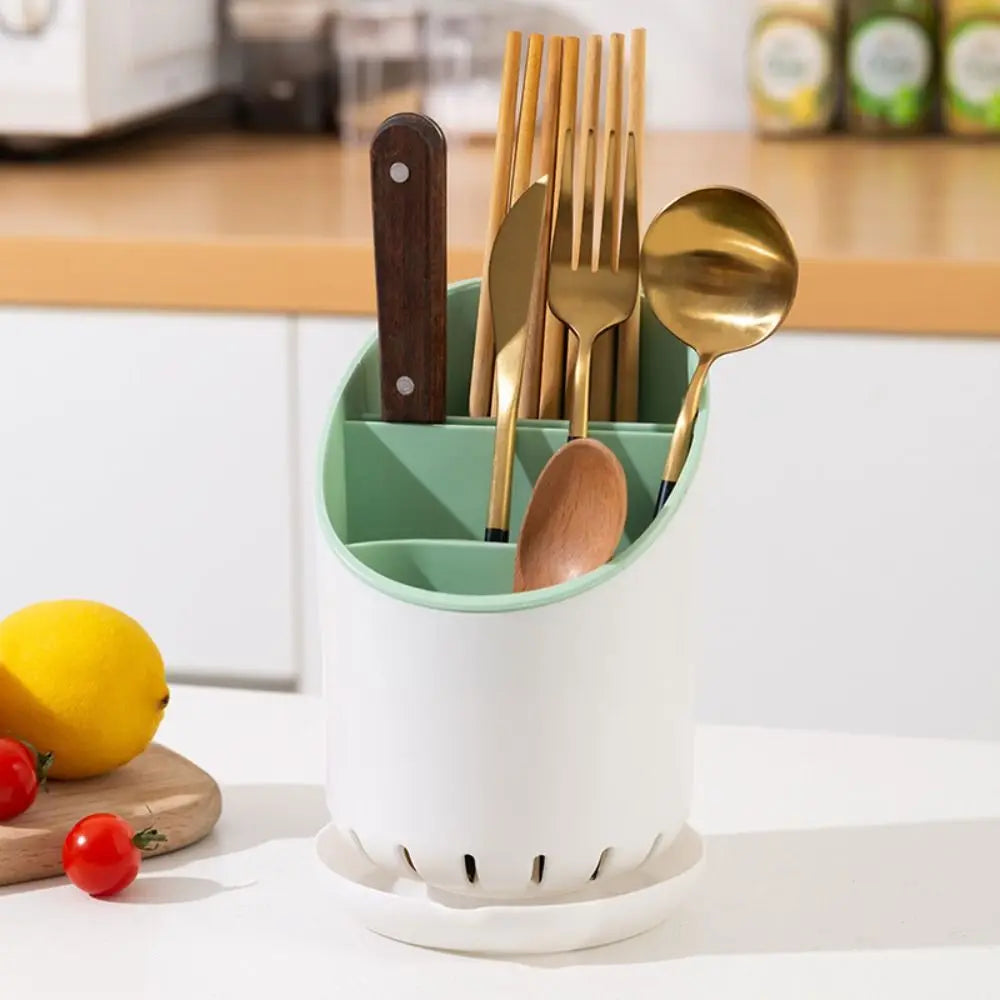 Tableware Storage Rack with Drainage Tray