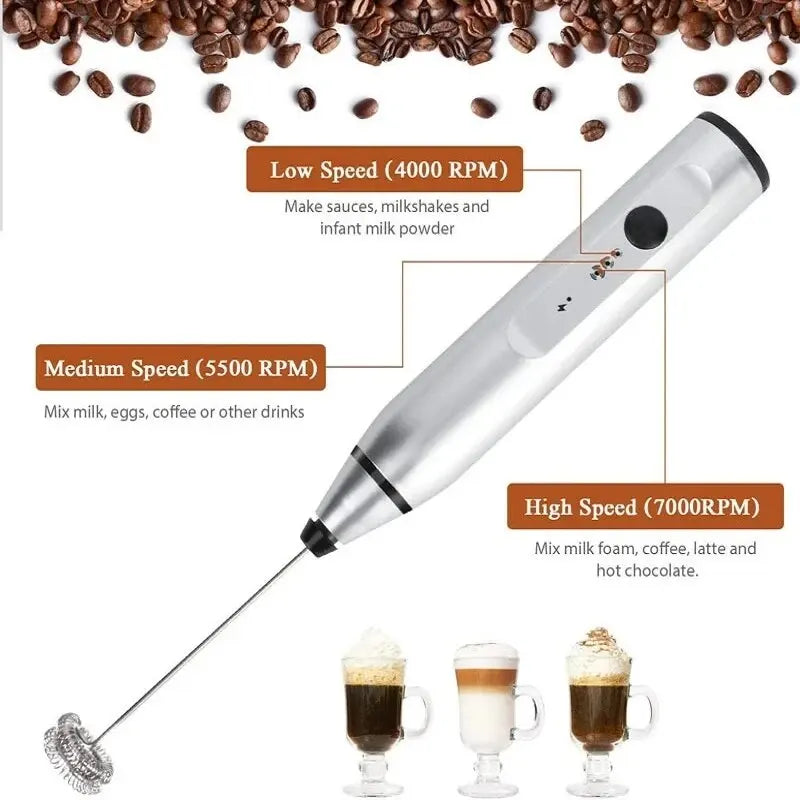 Portable USB Electric Milk Frother