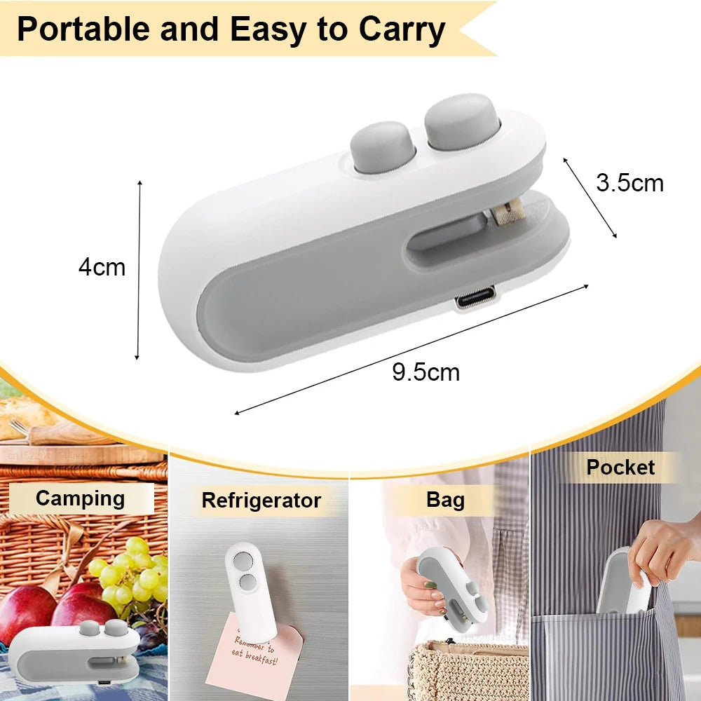 2-in-1 USB Rechargeable Mini Heat Sealing Machine