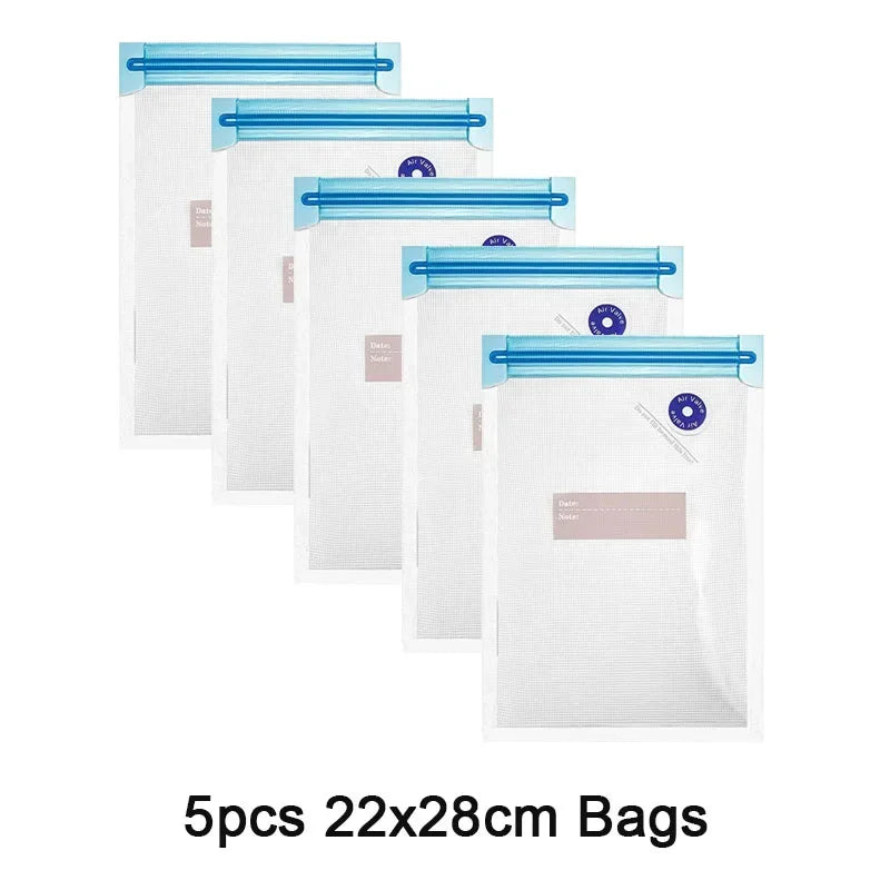 Reusable Vacuum Food Storage Bags Set