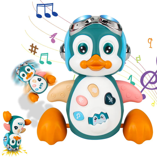 Musical Crawling Penguin Toy for Babies
