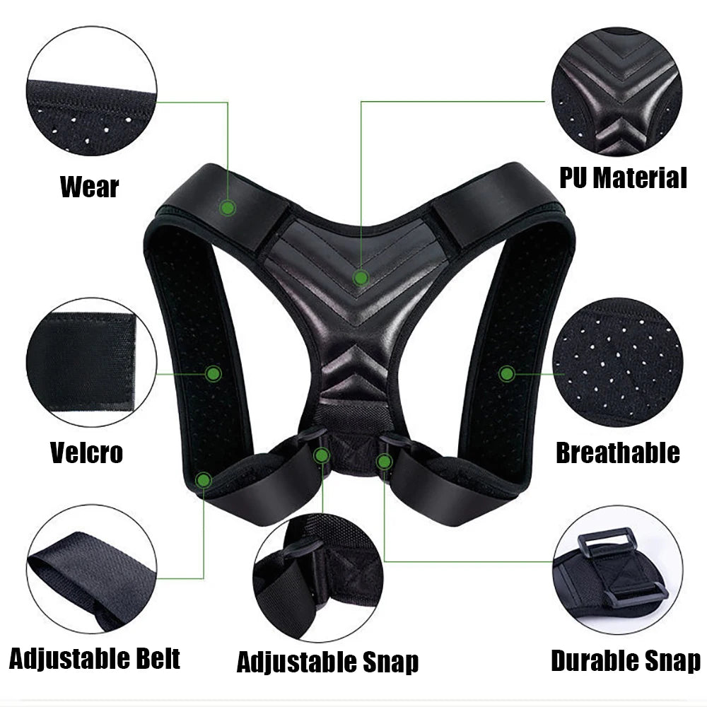 Adjustable Posture Corrector & Neck Brace