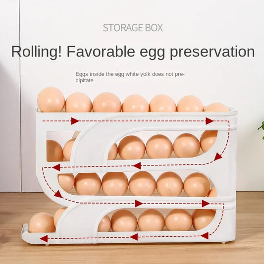 Automatic Rolling Egg Storage Box