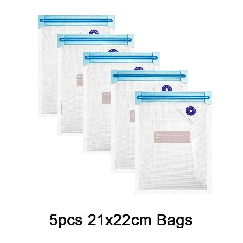 Reusable Vacuum Food Storage Bags Set