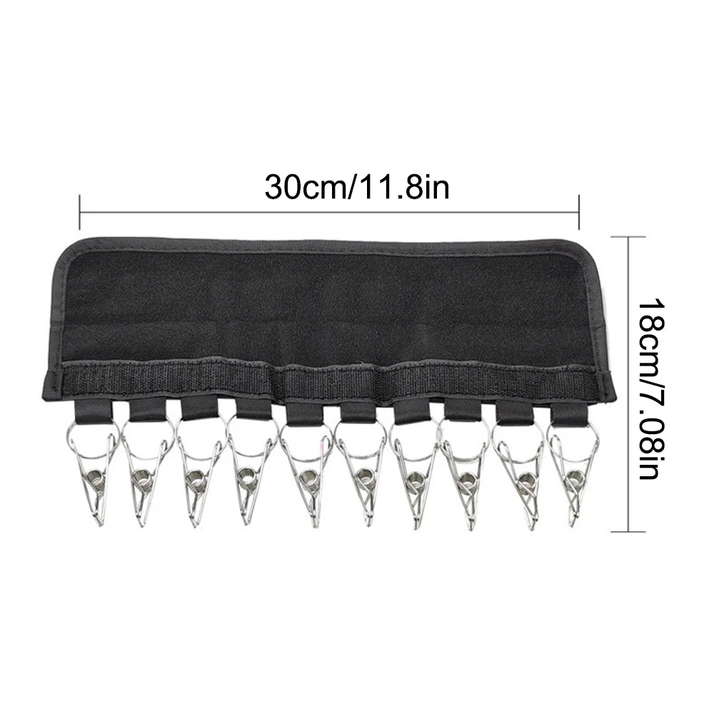 10-Clip Multifunctional Hat Rack